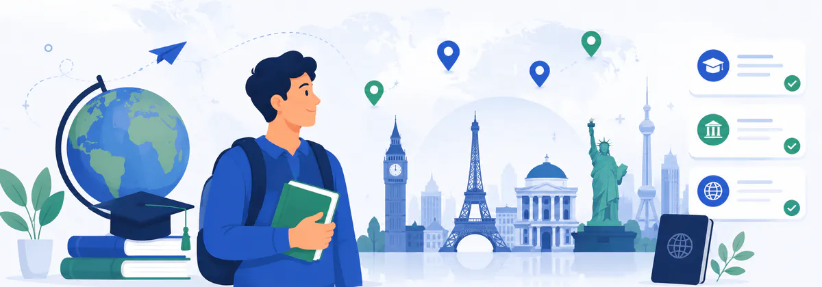 International students exploring scholarship destinations around the world